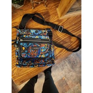 Vintage Y2k Tyler Rodan Blue Orange Tie Dye Crossbody Purse 2000s